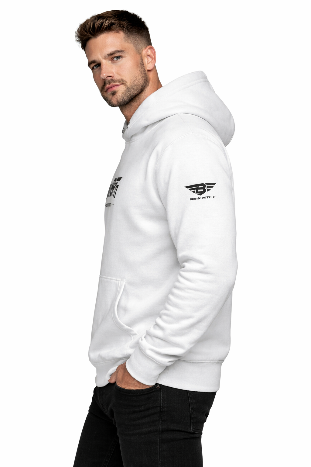 ORGANIC COTTON HOODIE: BORN WITH IT BY DESIGN