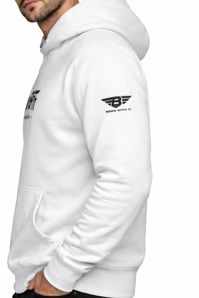 ORGANIC COTTON HOODIE: BORN WITH IT BY DESIGN