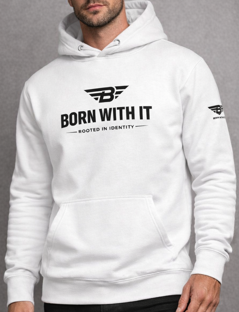 ORGANIC COTTON HOODIE: BORN WITH IT BY DESIGN