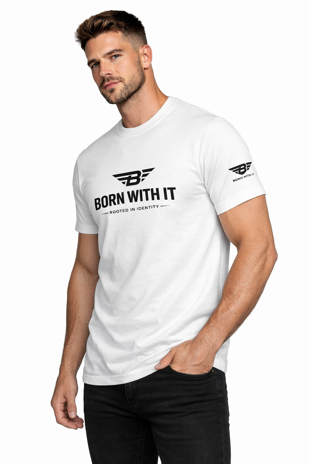 ORGANIC COTTON T-SHIRT BORN WITH IT BY DESIGN
